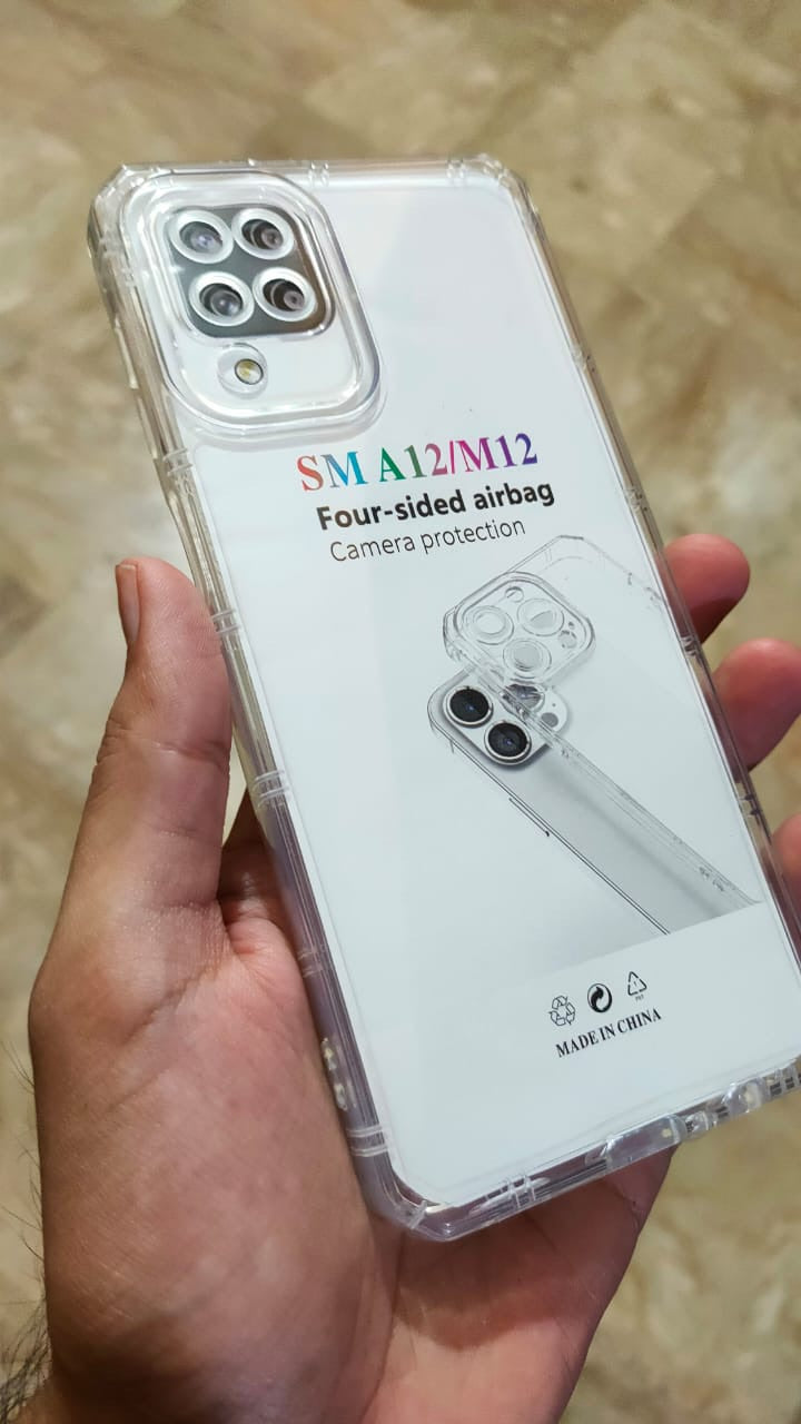 Samsung A12 Shockproof Airbag Corner Back Case Cover