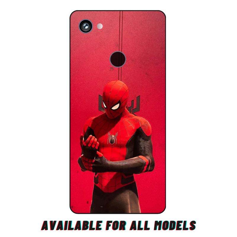 Google Pixel 2 XL 3D Emboss Spiderman Full Skin Wrap