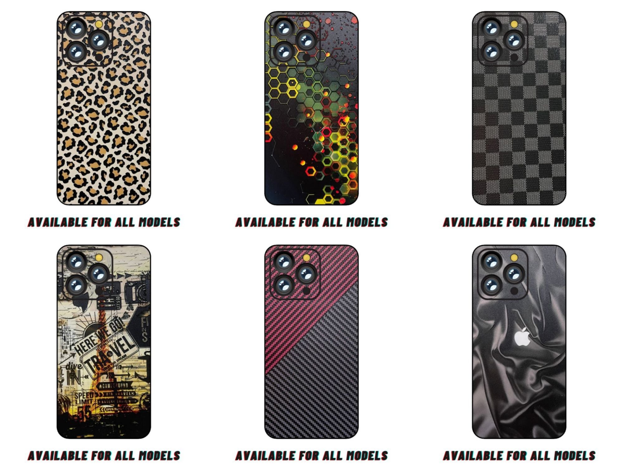 ALL MODELS 3D Skin Full Wrap in Multiple Designs