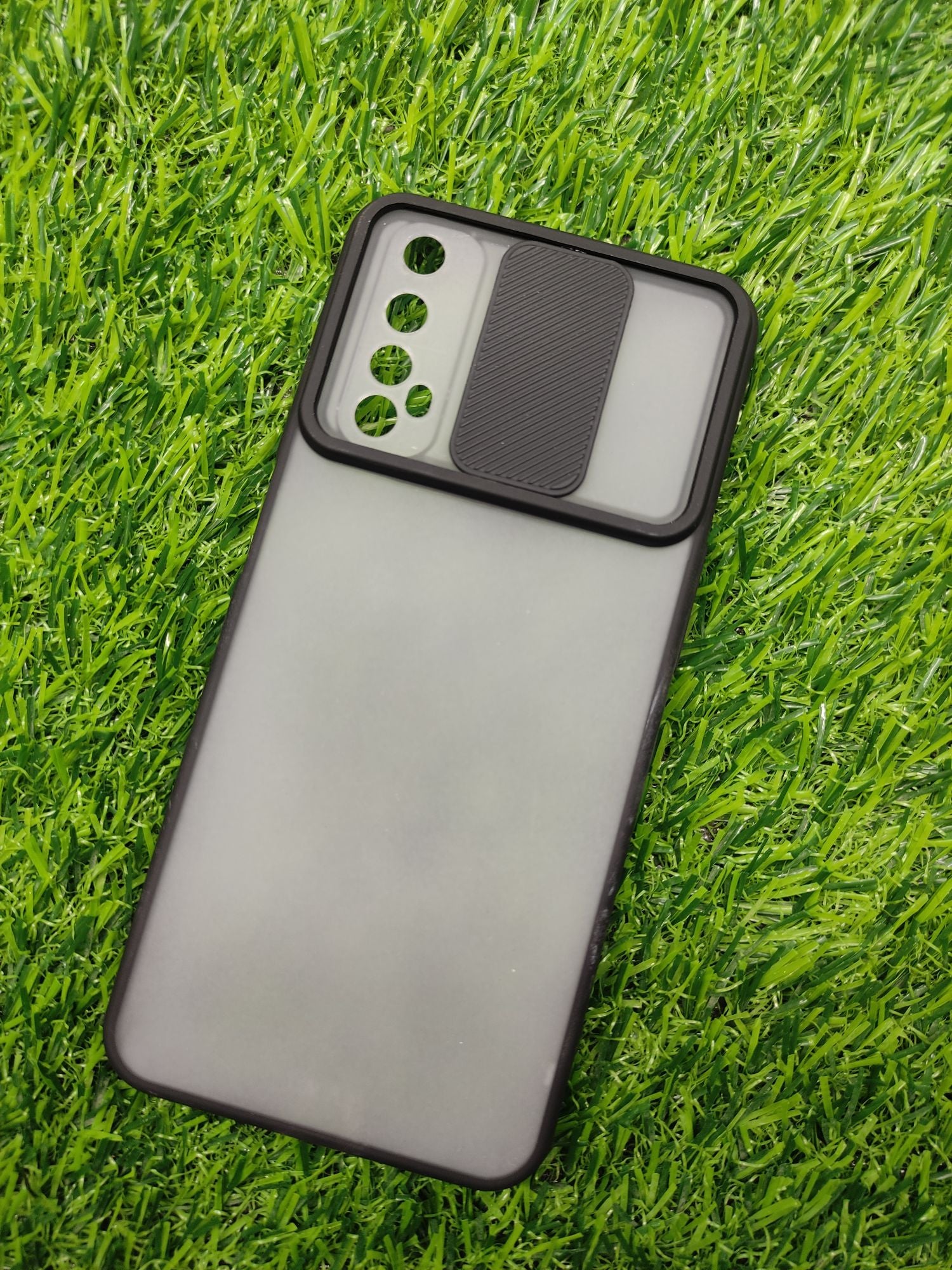 Real me 7 Matt Translucent Camera Slider Back cover