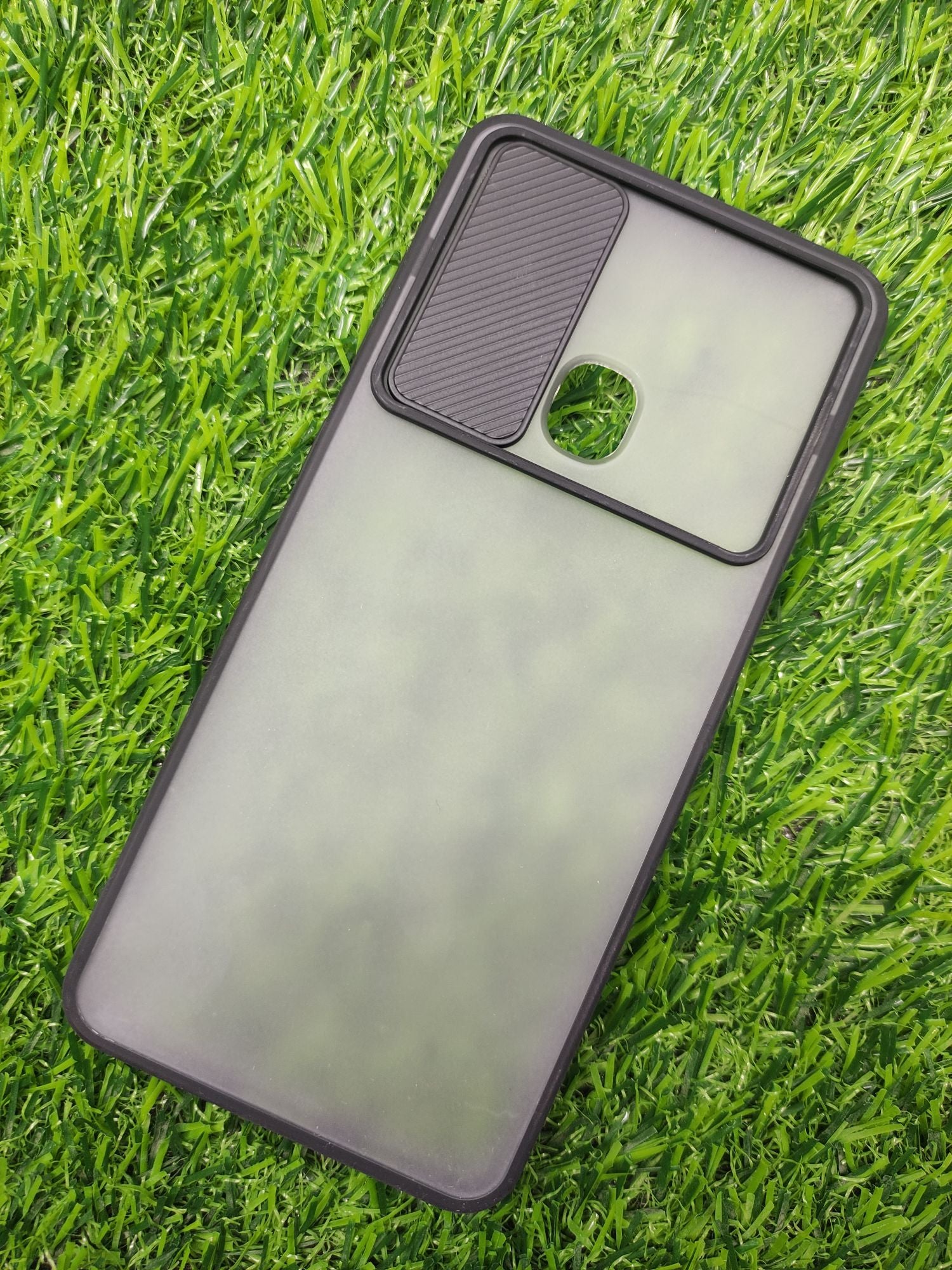 Samsung A21S Matt Translucent Camera Slider Back cover