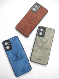 Oppo A76/A96 Soft Silicone Deer Fabric Back Cover