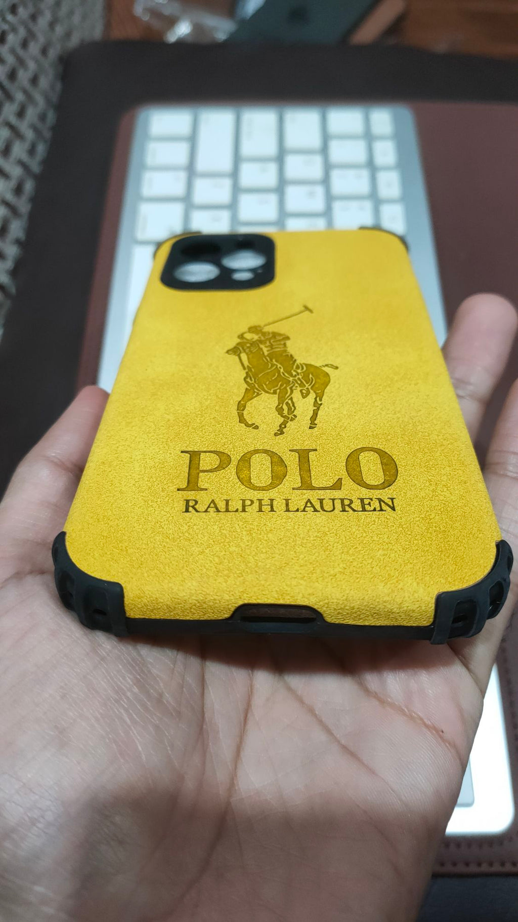 iPhone 12 Pro 6.1 Shockproof Corner Camera Protection PU Leather Back Cover