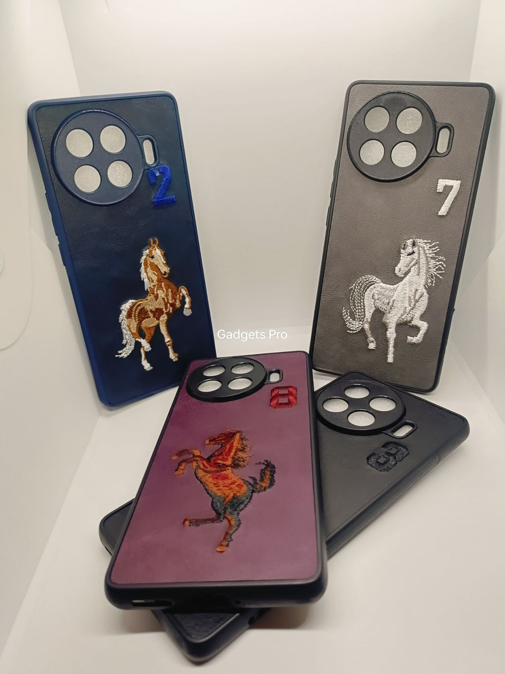 Tecno Spark 20 Pro Plus PU Premium Quality Embroidery Polo Design Back cover