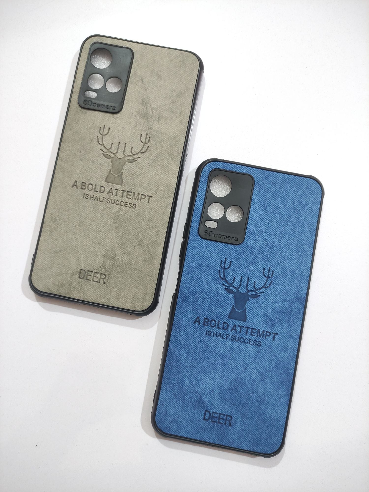 Vivo Y33s/Y21 Soft Silicone Deer Fabric Back Cover
