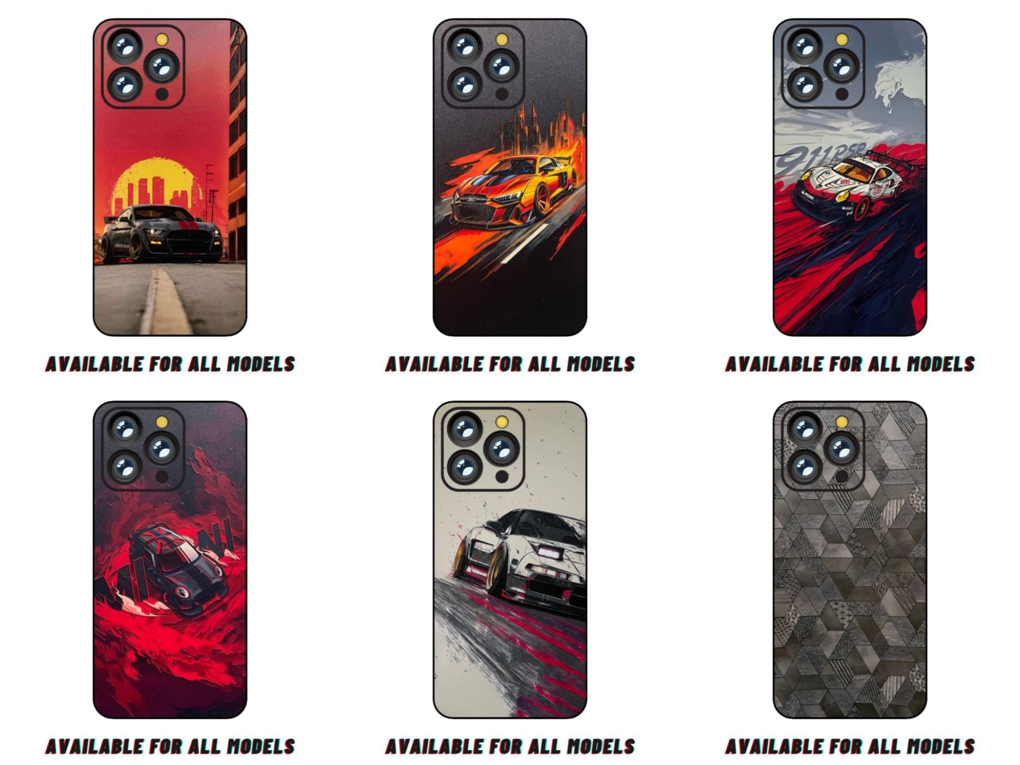 ALL MODELS 3D Skin Full Wrap in Multiple Designs