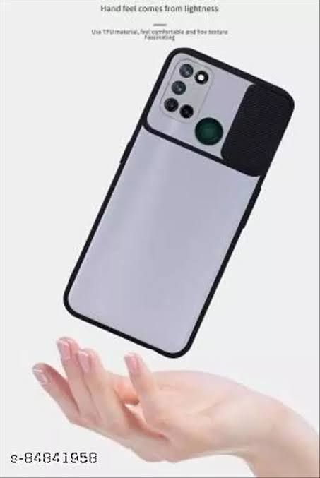 Realme C17 Matt Translucent Camera Slider Back cover