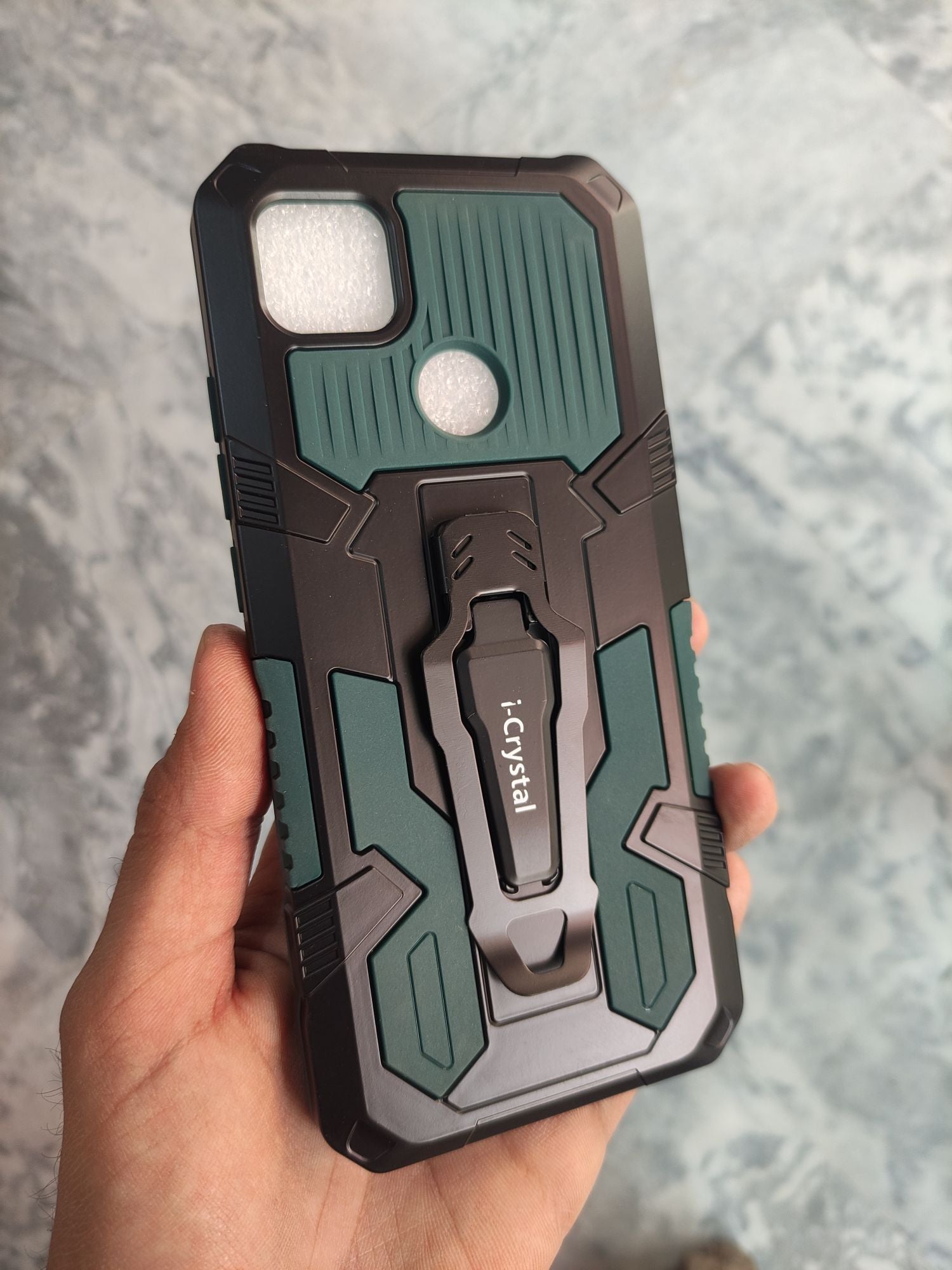 Xiaomi Redmi 9C Shockproof Dual layered Clipper back cover