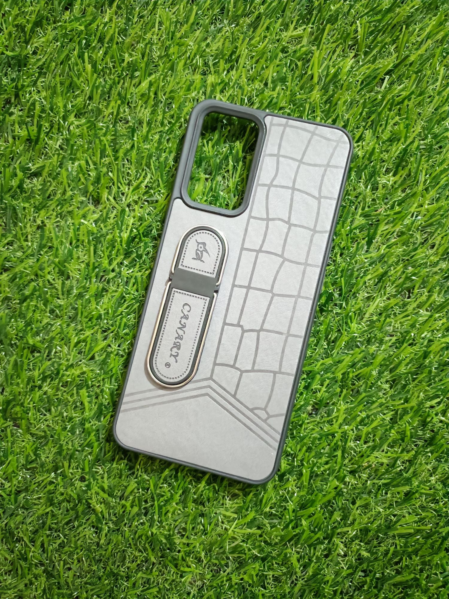 Oppo A76 /Realme 9i Soft Silicone Leather Design Dual Kickstand Back Cover