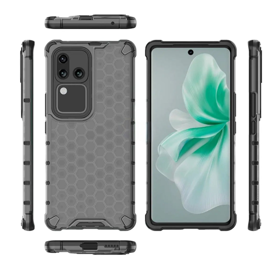 Vivo V30 5G Shockproof Honey Comb Pattern Protection Back Cover