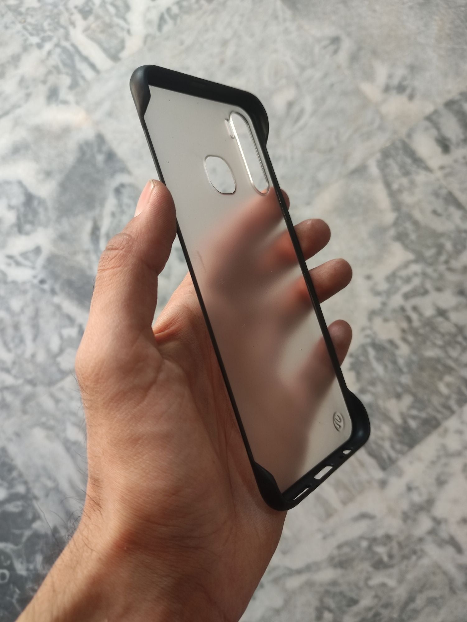 Infinix S5 Transparent Matt Frameless Back Cover