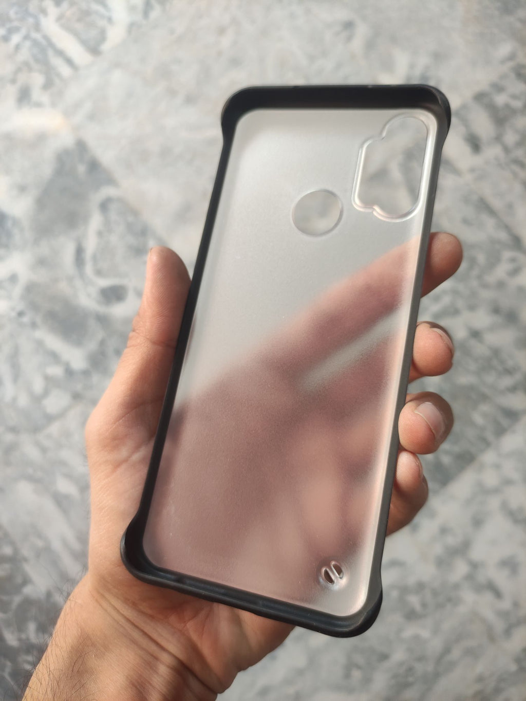Realme C3 Matt Transparent Frameless Back Cover