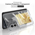 Oppo A76/A96 Soft TPU Clear Card Holder Back cover