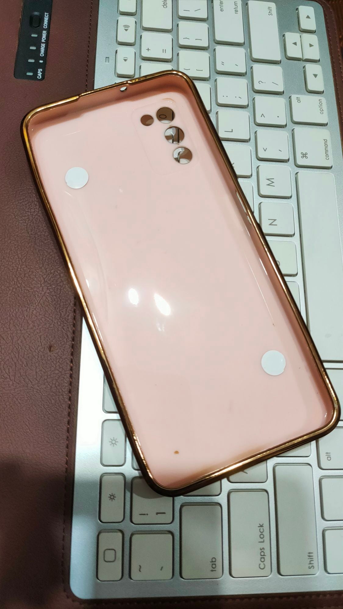 Samsung A03s Premium Quality Fancy Metal Chain Soft Silicone Back Cover