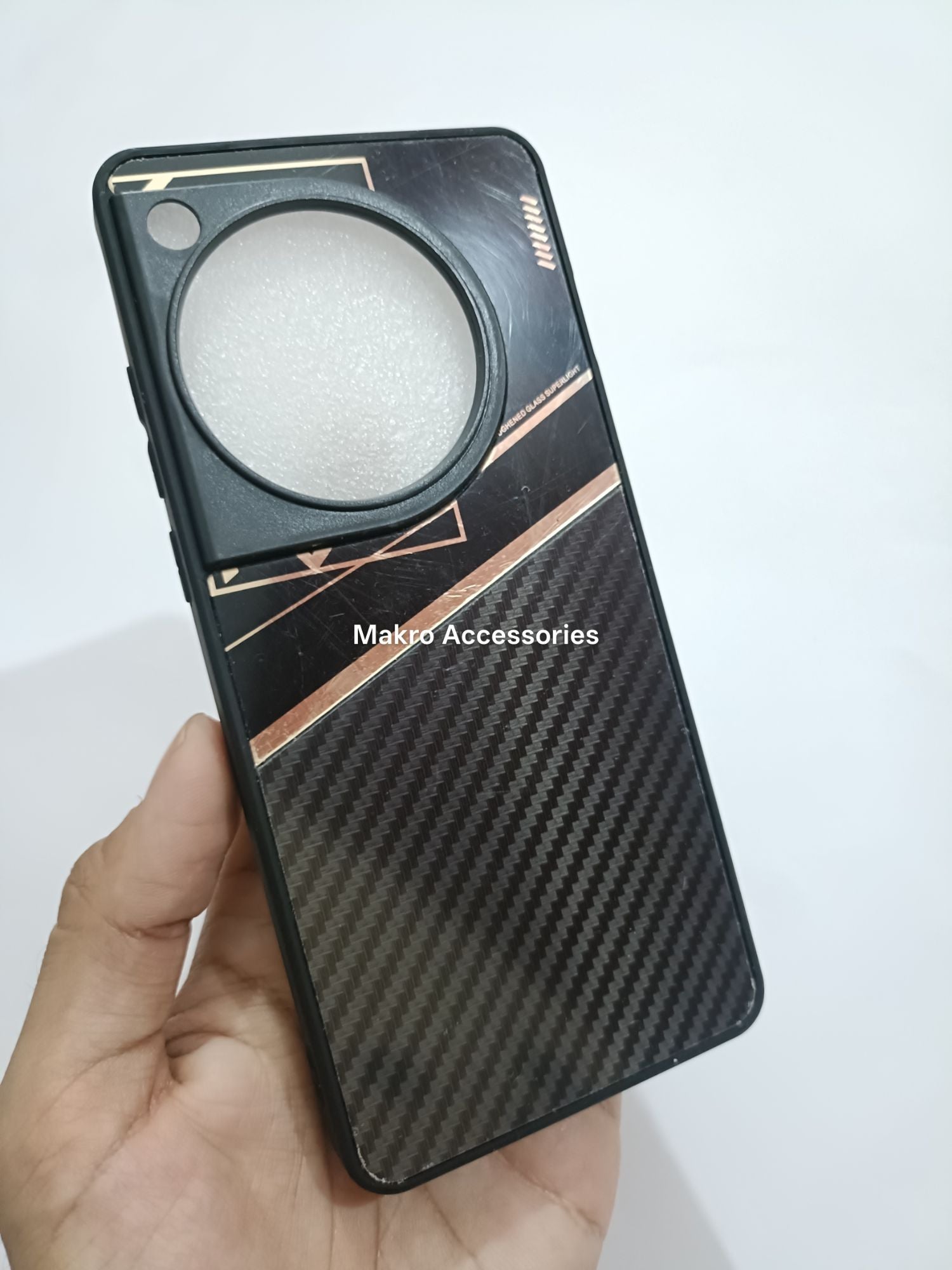 OnePlus 12 Premium Quality Carbon Fiber Prism Pulse back cover
