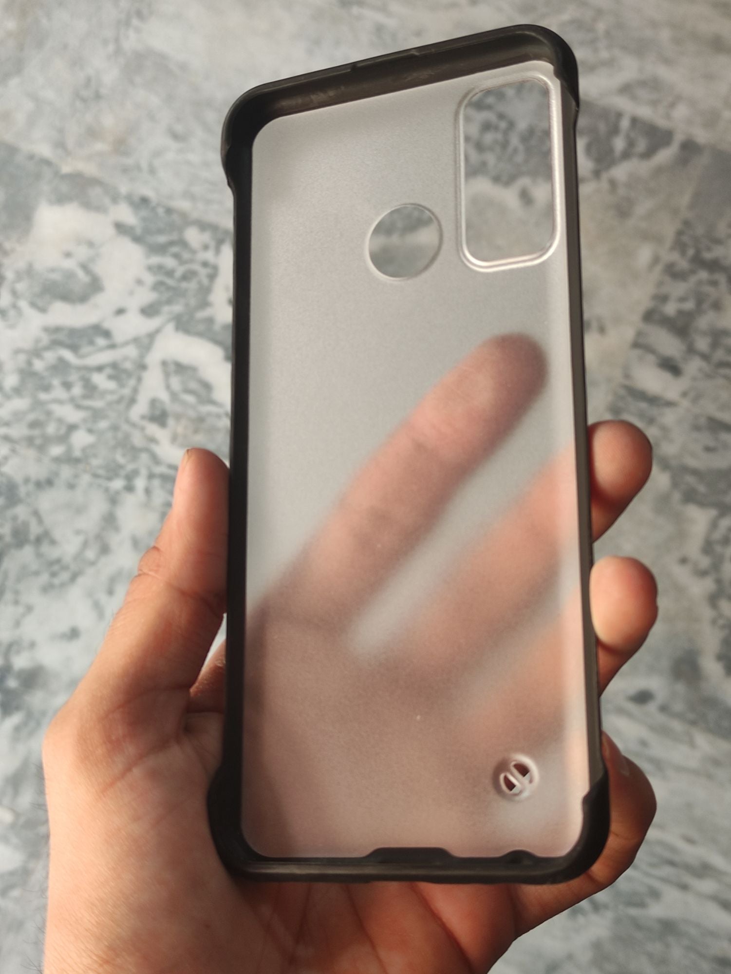 Infinix Hot 9 Transparent Matt Frameless Back Cover
