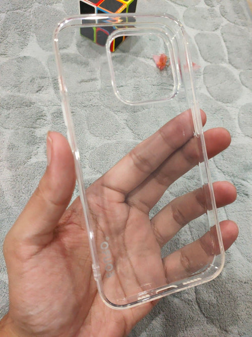 EOURO iPhone 15 Pro Clear Camera Protection Silicone Case