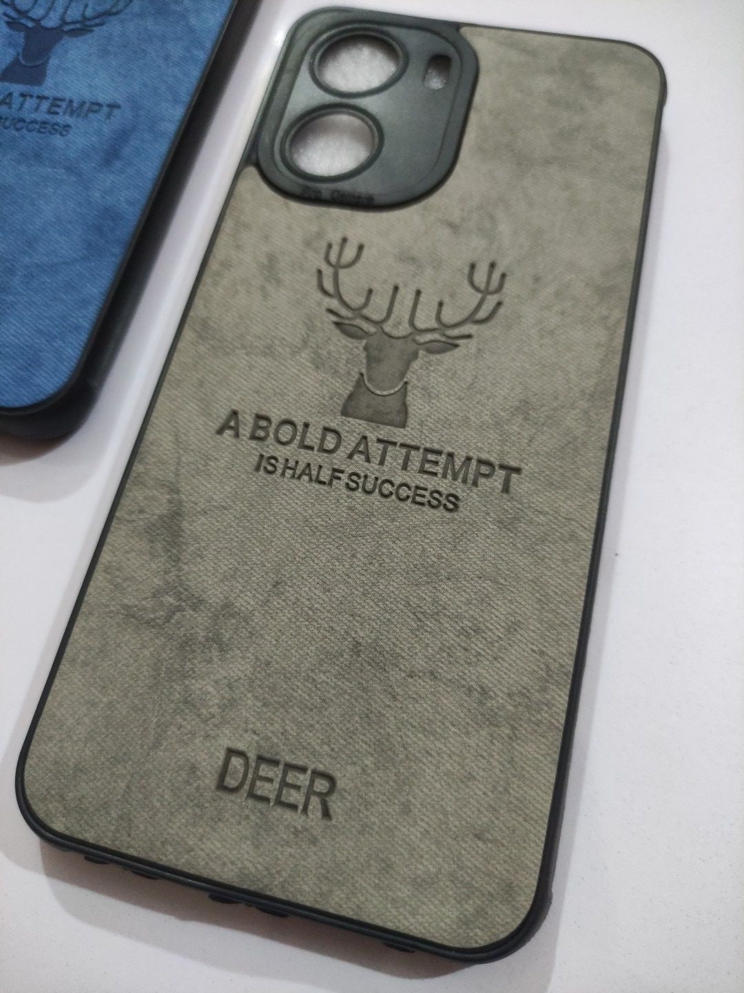 Vivo Y16 Soft Silicone Deer Fabric Back Cover