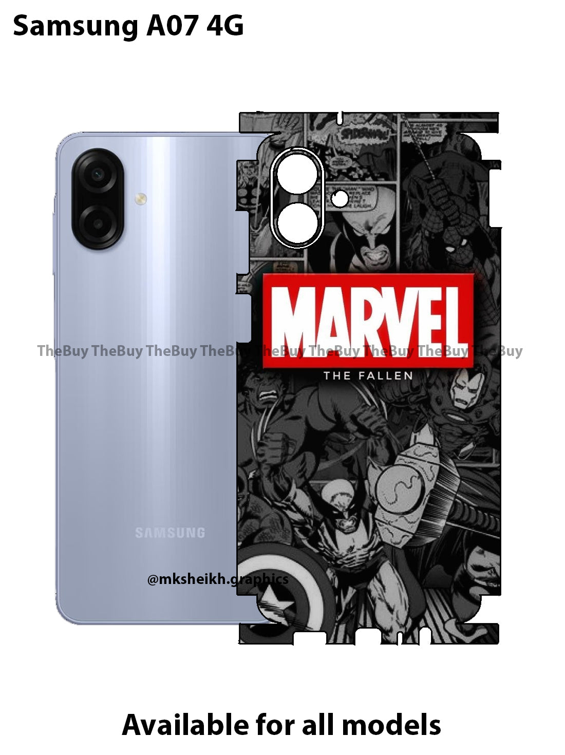 Samsung A07 4G Full Body Skin Wrap