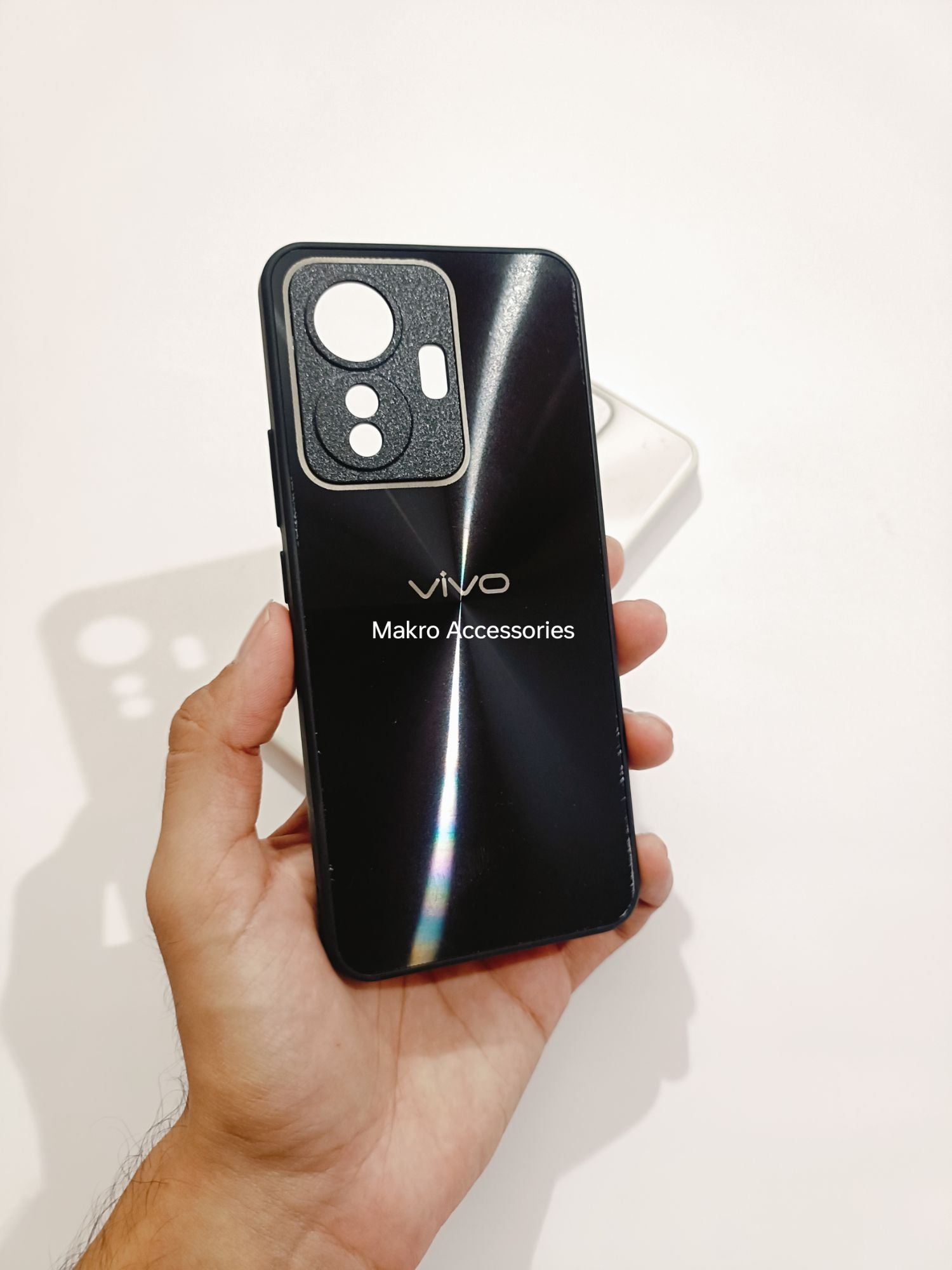 Vivo Y55 4G PC CD Pattern Reflective Soft Edges Back cover