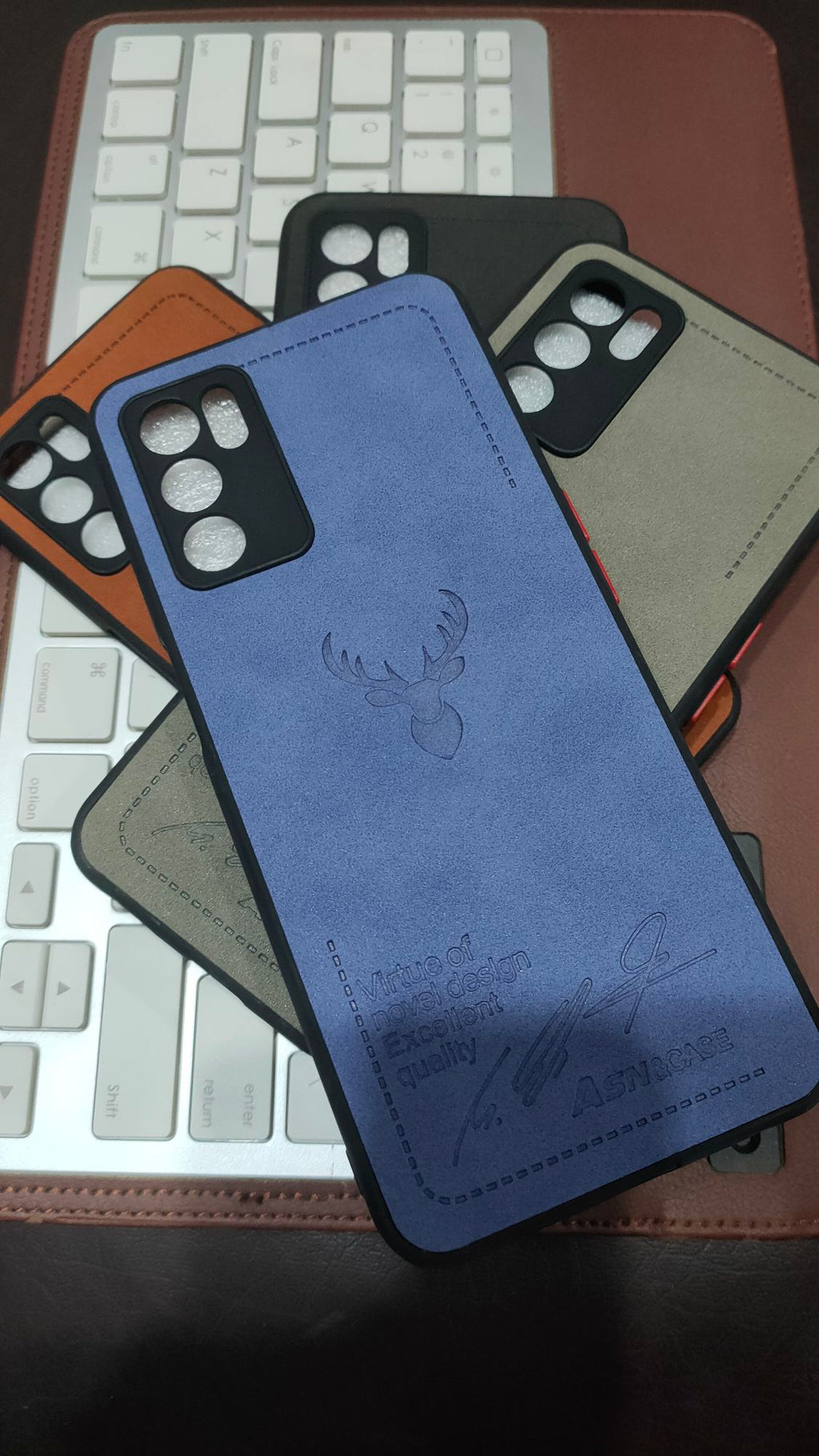 Oppo A16 Cover Premium Quality Camera Protection PU Leather Back Case