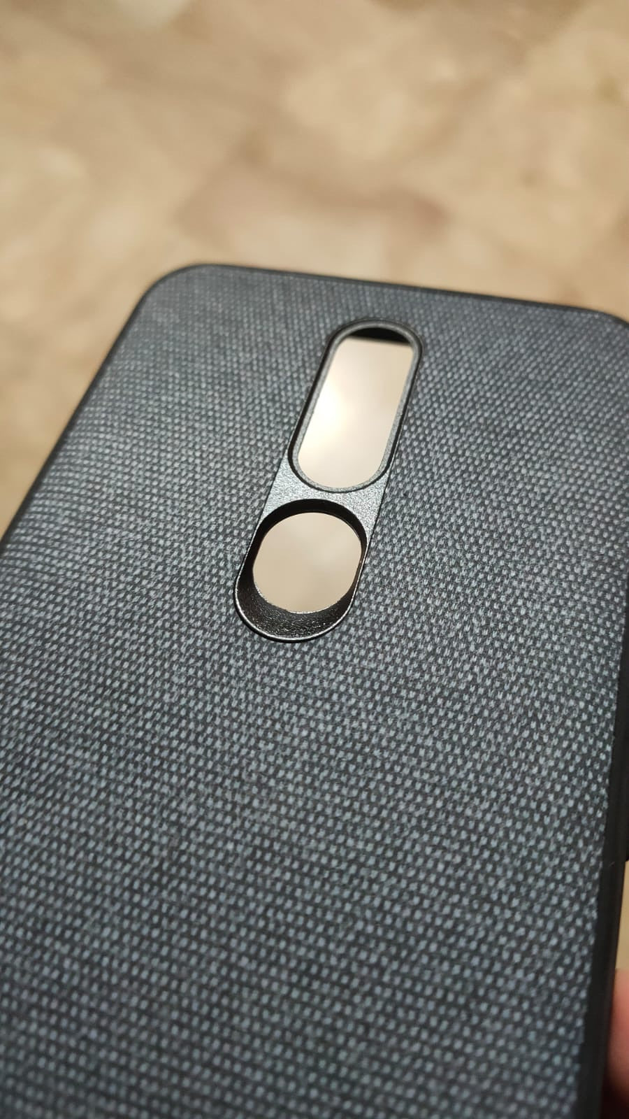 Oppo F11 Pro Premium Quality Real Fabric & Leather Back Case