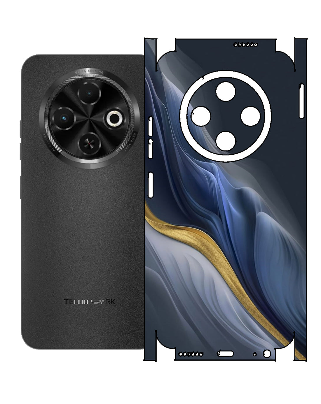 Tecno Spark 30c Print Back Full Body Skin Wrap