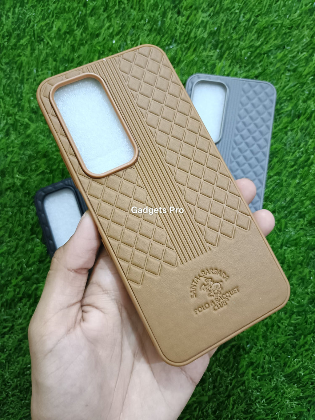Infinix Hot 60 Soft Silicone PU Leather Design Polo Back Cover