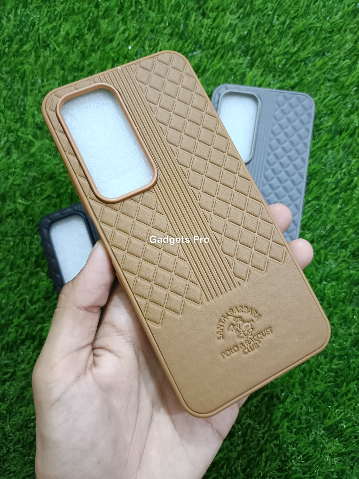 Infinix Hot 60 Soft Silicone PU Leather Design Polo Back Cover