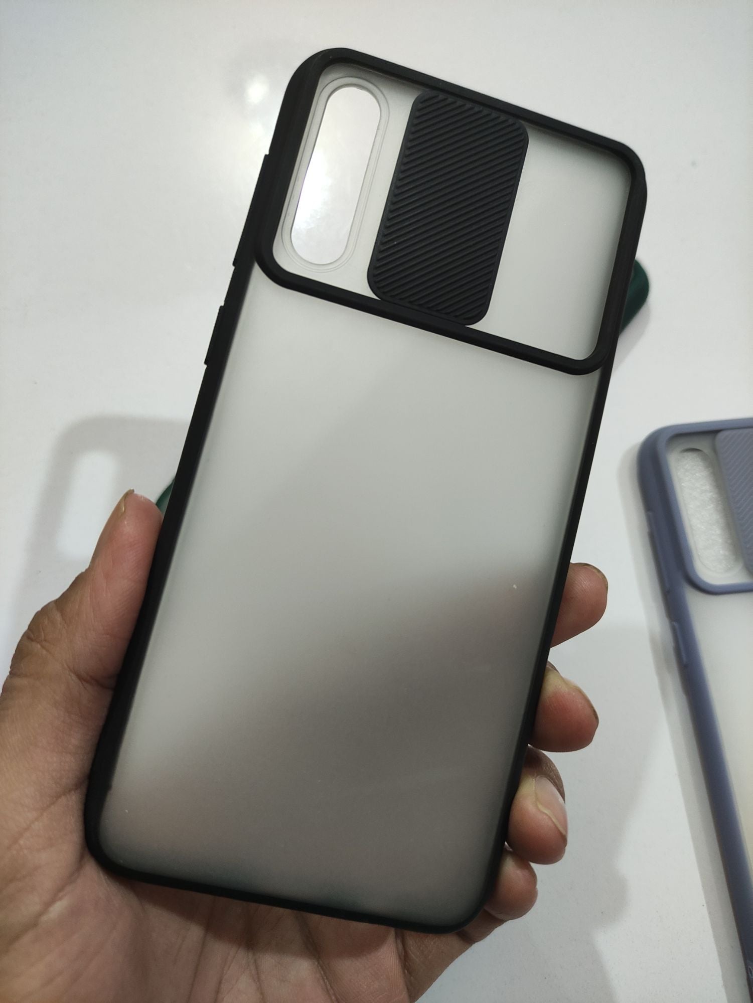 Samsung Galaxy A50S Matt Translucent Camera Slider Back Cover