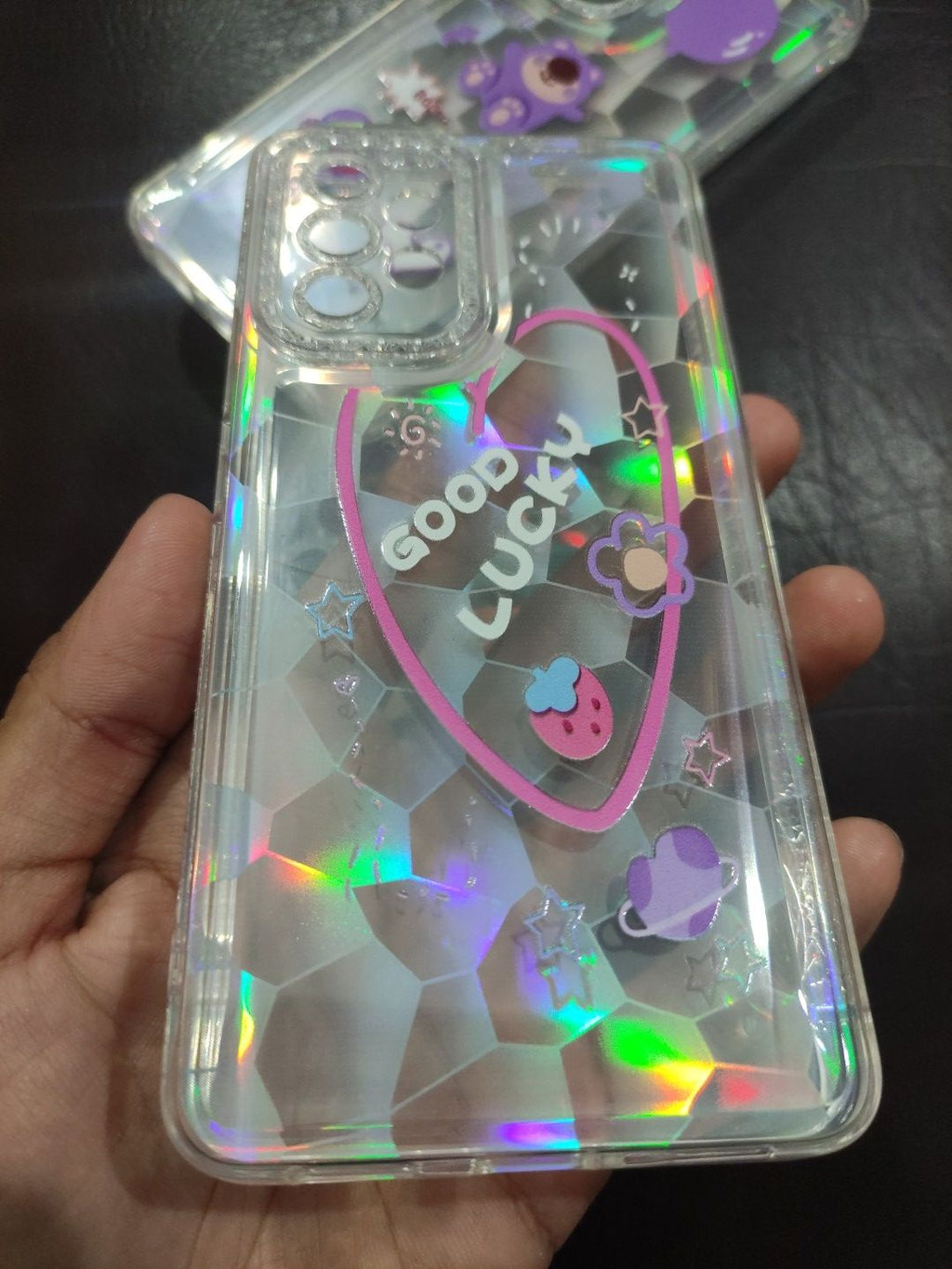 Samsung Galaxy A53 5G Fancy Soft TPU Transparent Random Design Back Cover