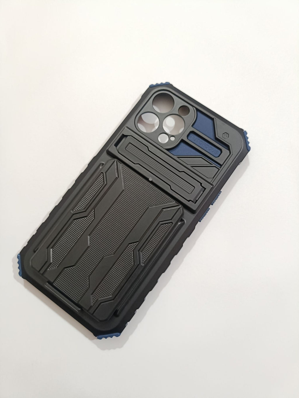 iPhone 12 Pro Max Shockproof Dual Layered Card Holder Kickstand Back cover