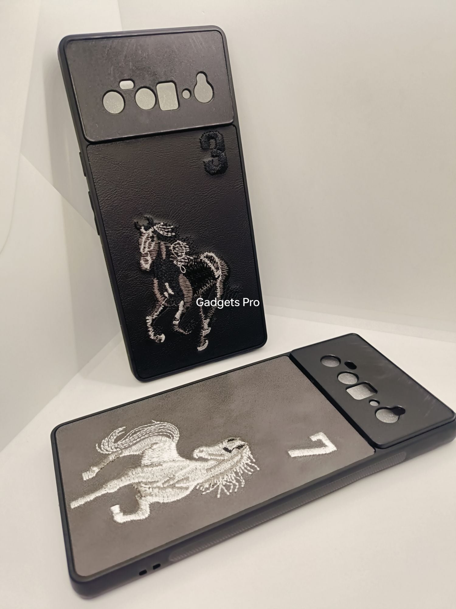 Google Pixel 6Pro Premium Quality PU Embroidery Polo Design Back cover