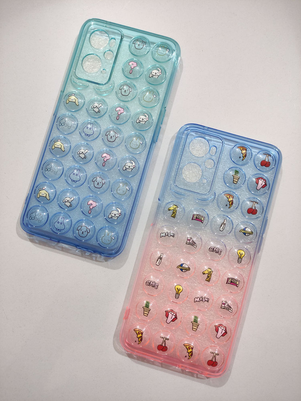 Oppo A76/A96 Fancy Soft TPU Clear Air Bubble Back Cover