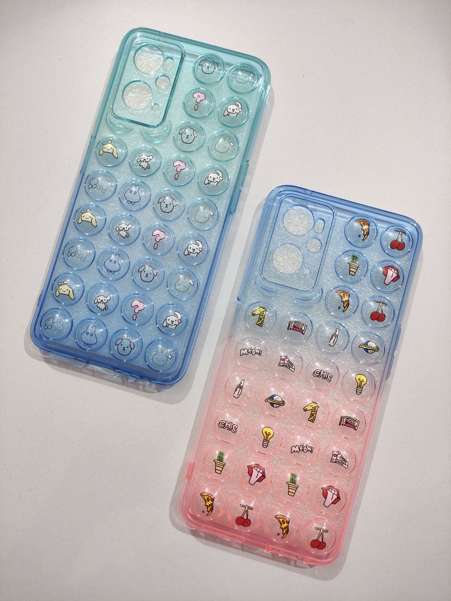 Oppo A76/A96 Fancy Soft TPU Clear Air Bubble Back Cover