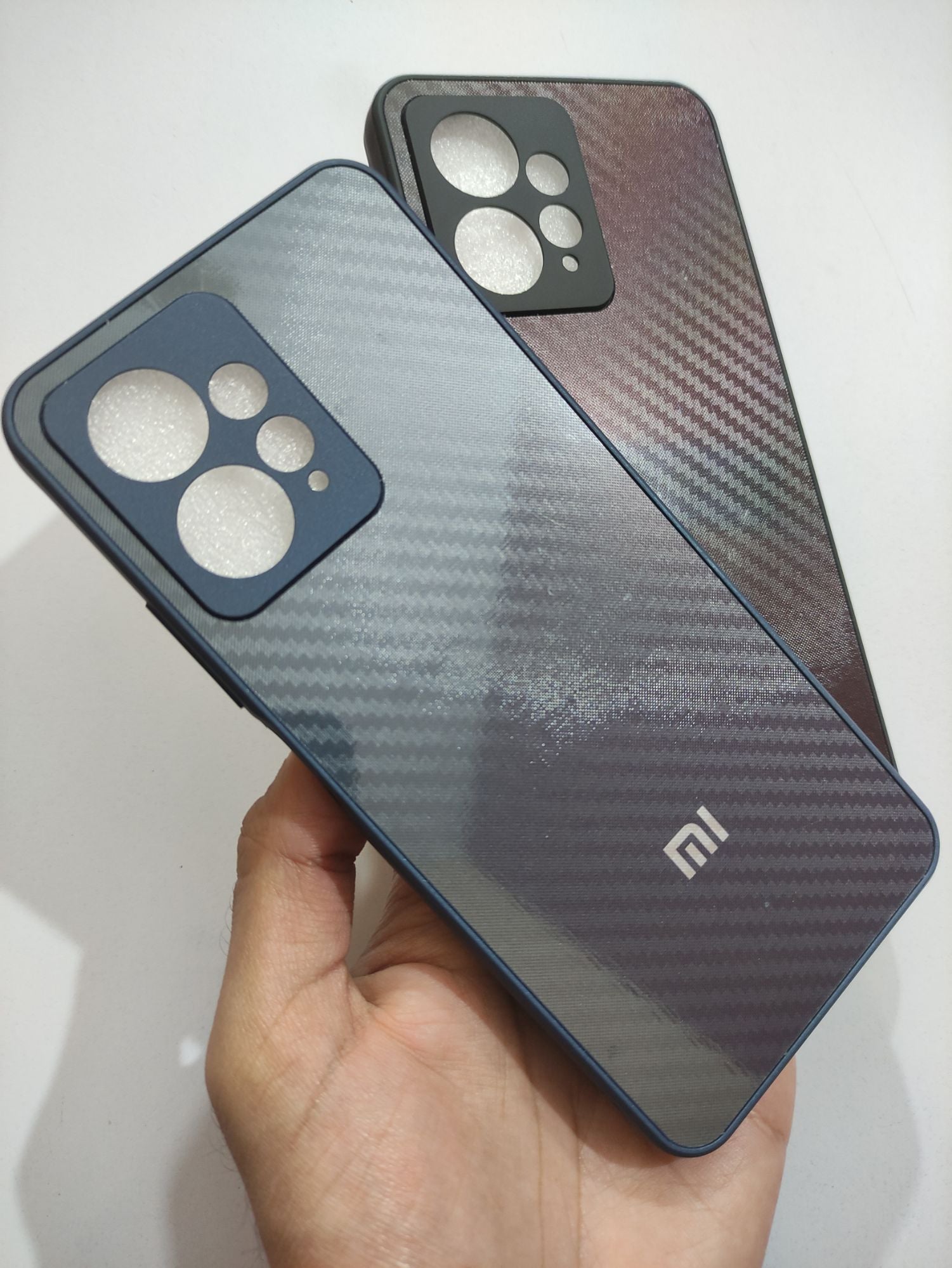 Redmi Note 12 Premium Quality Camera Protection Carbon Fiber Back Cover