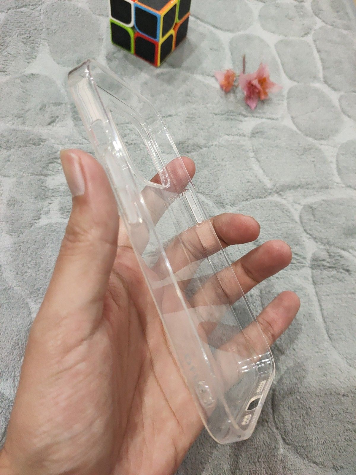 EOURO iPhone 15 Pro Clear Camera Protection Silicone Case