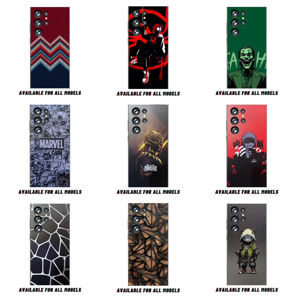 3D Full Body Skin Wrap for All Mobile Models Multiple Designs