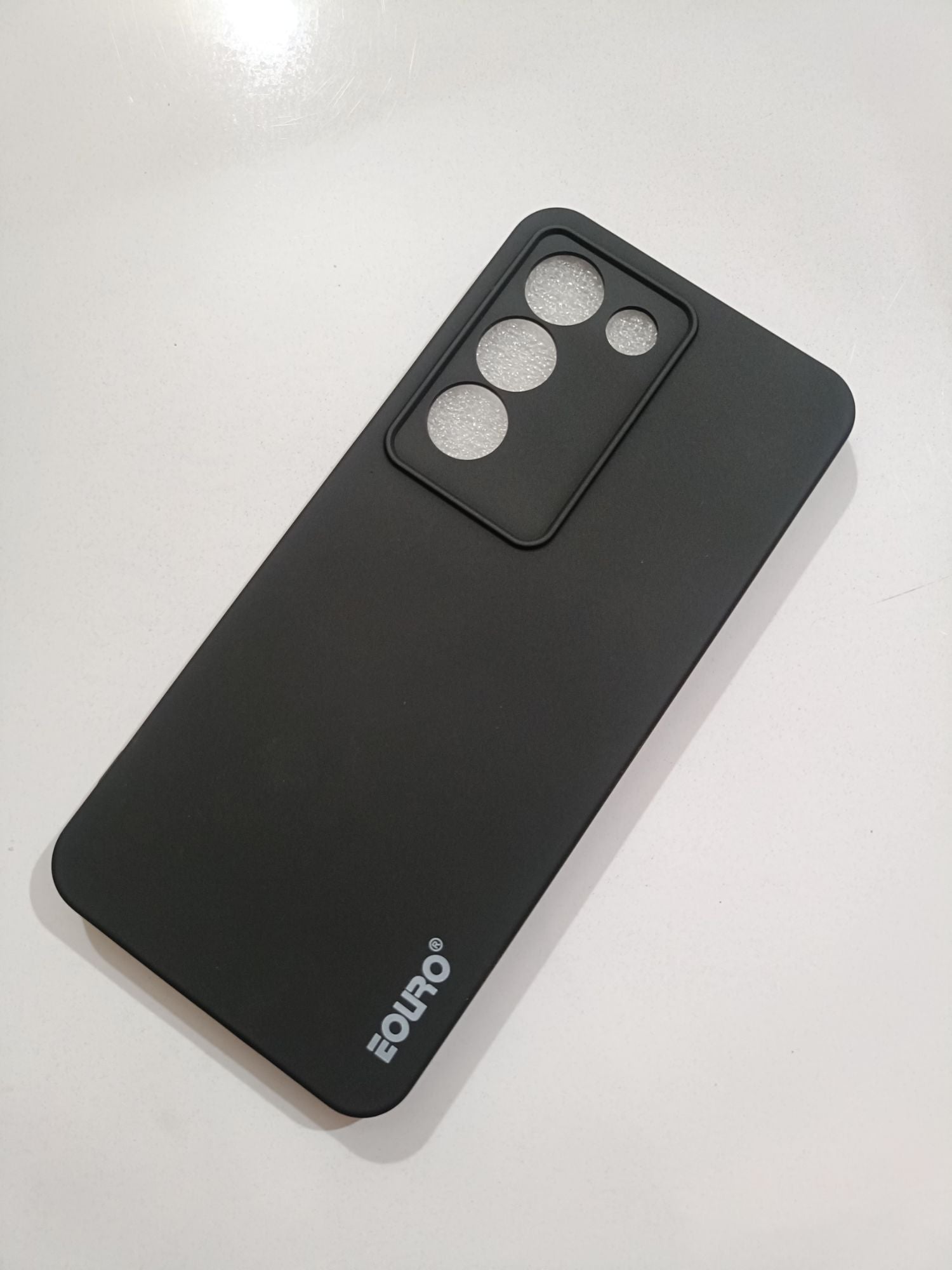 Vivo Y100 Soft Matt Black Eouro Back Cover
