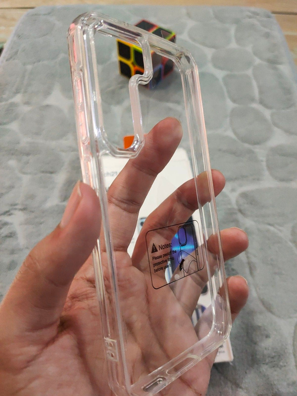 Samsung S23 Tech21 Evo Clear Shockproof Bumper Back Cover