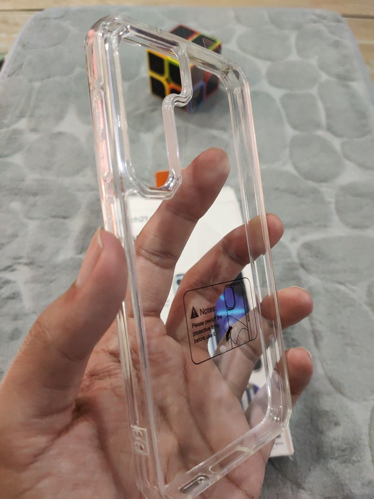 Samsung S23 Tech21 Evo Clear Shockproof Bumper Back Cover