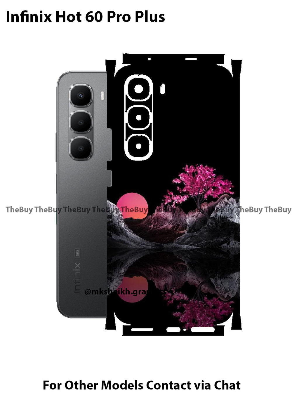 Infinix Hot 60 Pro Plus Print Back Full Body Skin Wrap