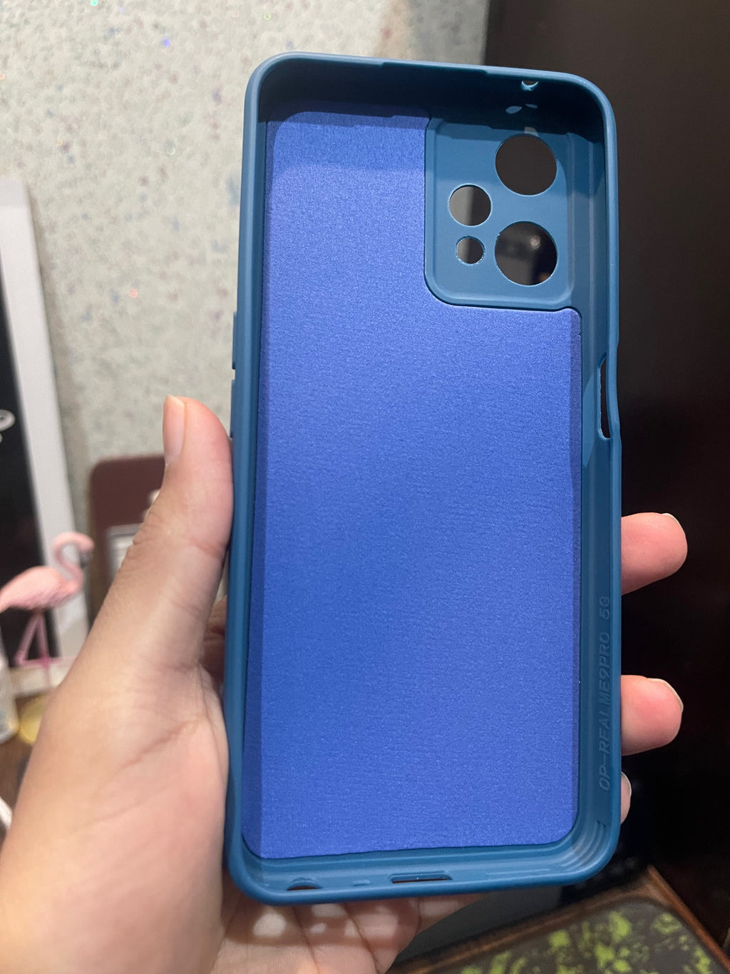 Real_me 9 Pro Liquid Silicone Logo Back Case