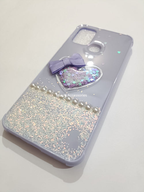 Infinix Hot 10 Play Fancy Soft Silicone Cute Heart Back Cover
