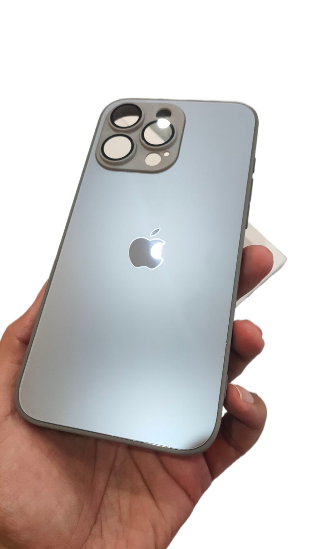 iPhone 15 Pro Max AG Glass Titanium Grey Camera Lens Case