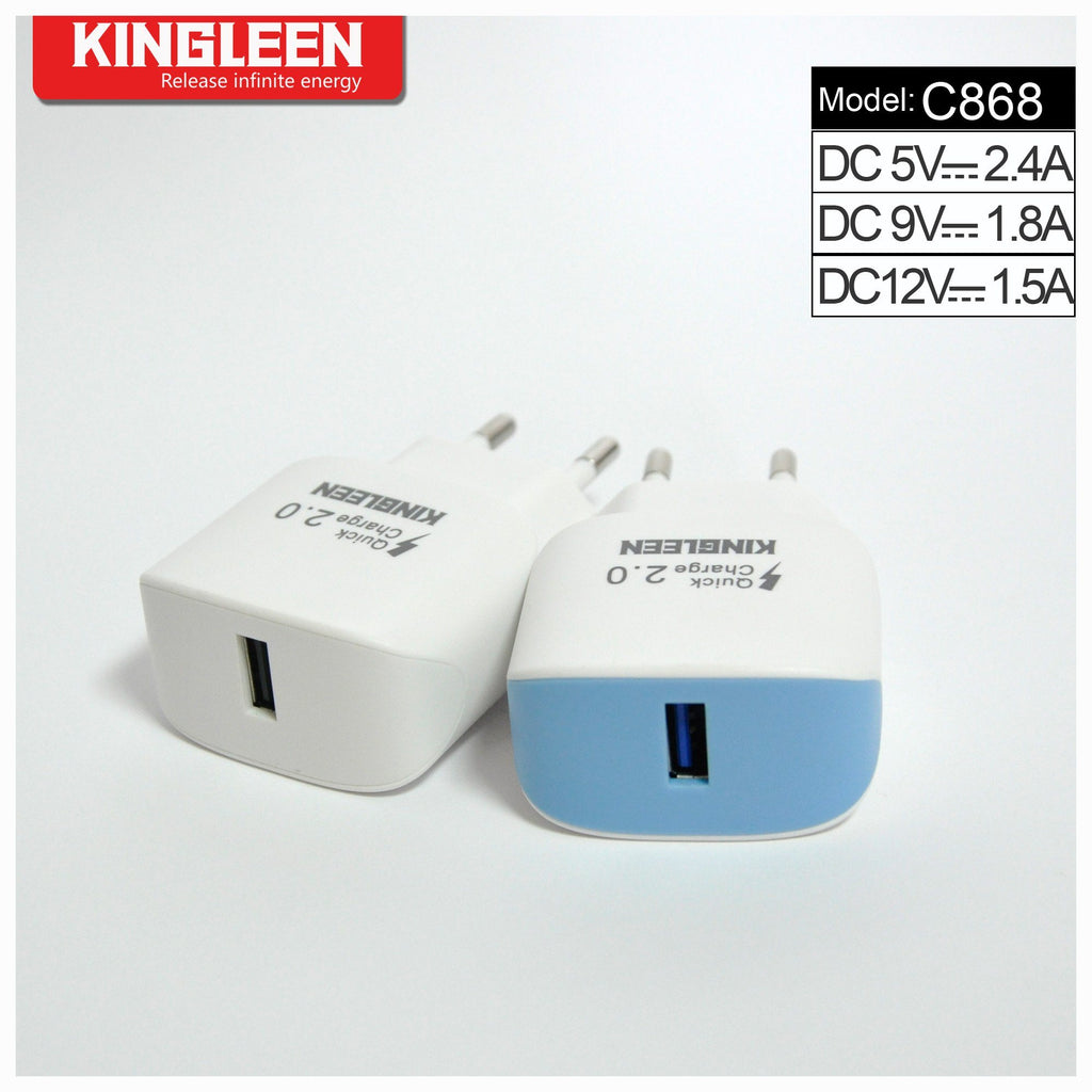 Kingleen Quick Charger 2.0 Single Port Charger Model C868
