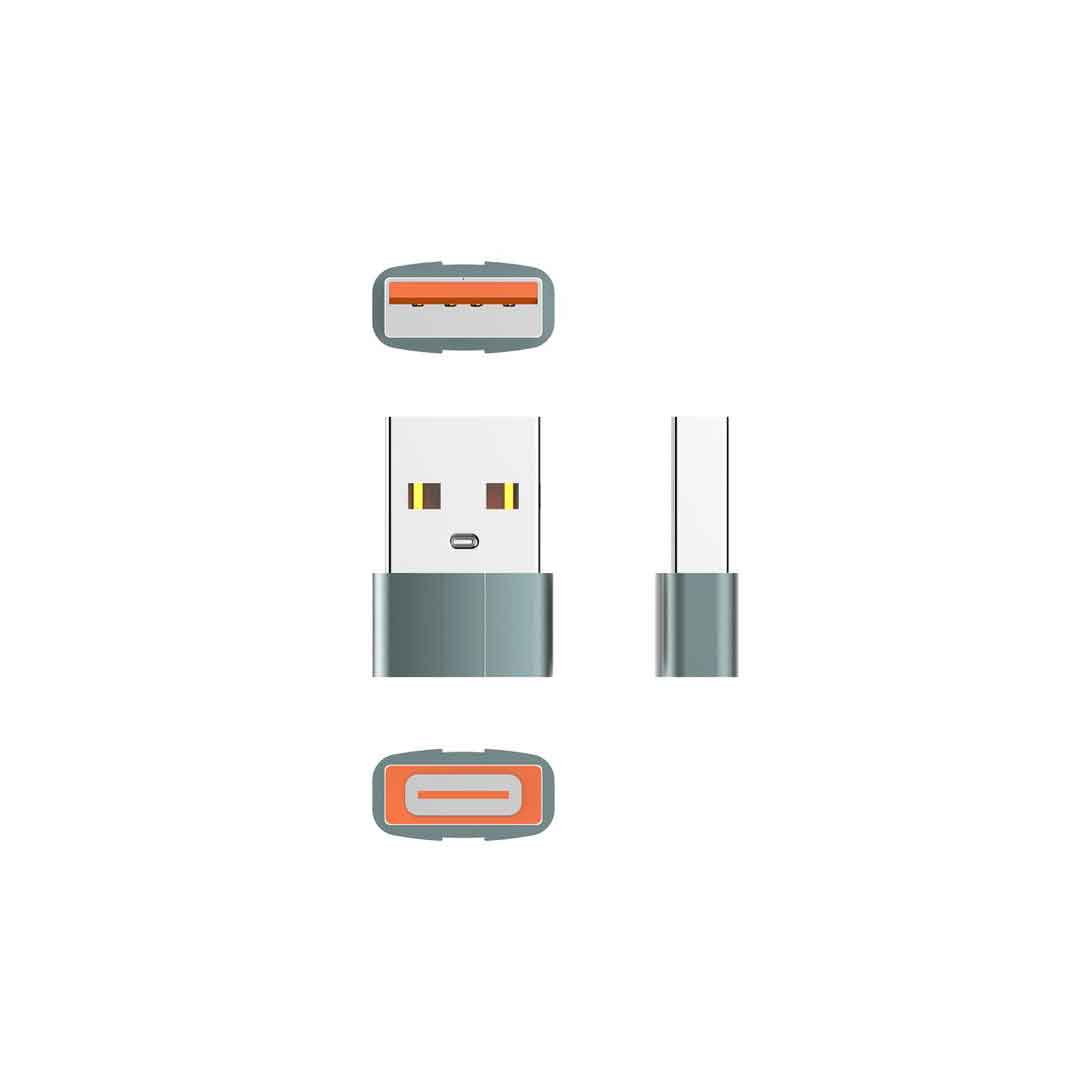 LDNIO USB A to Type-C Adapter – OTG USB Transfer, Fast Charge, Transmit, USB-C Laptop Adaptor 