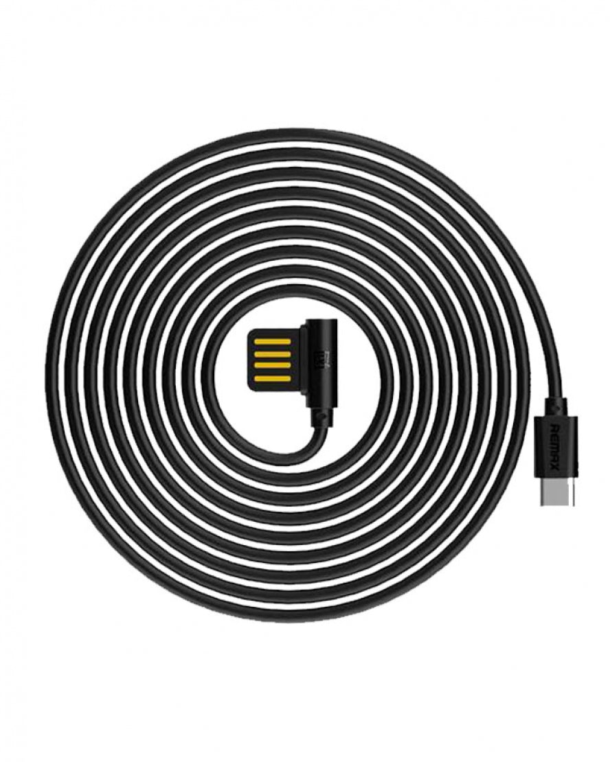 Remax RC-080a 1M USB To Type-C Data Sync Charging Cable - Black