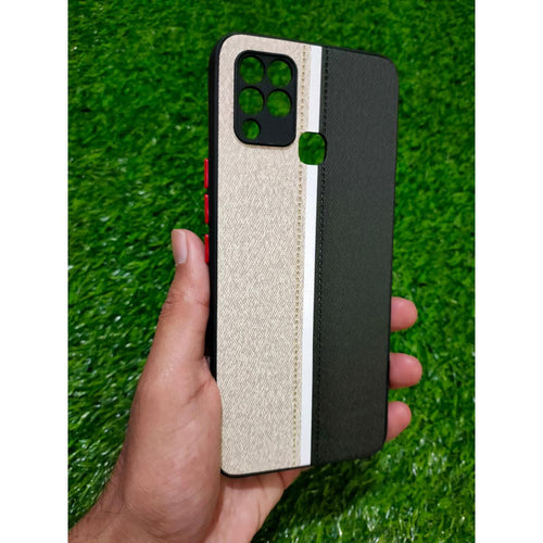 Infinix Hot 10S Premium Quality Strip Design Fabric Cover