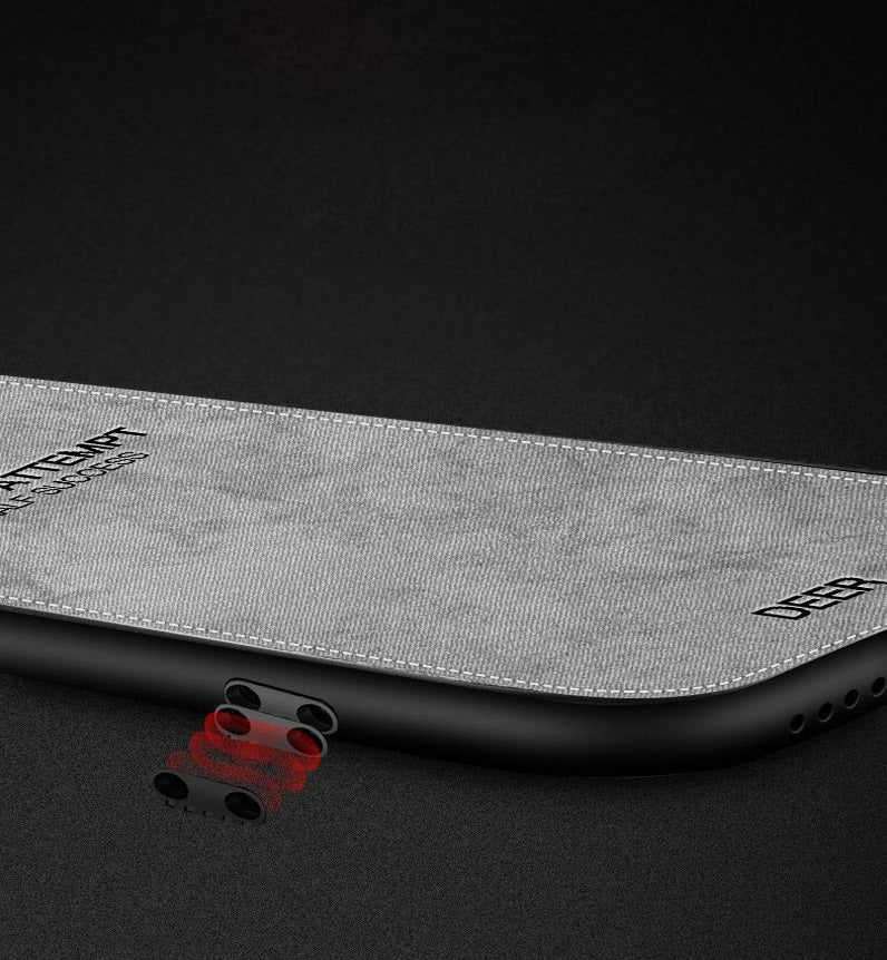 Samsung Galaxy Note 9 Vintage Leather Fabric Texture Back Cover